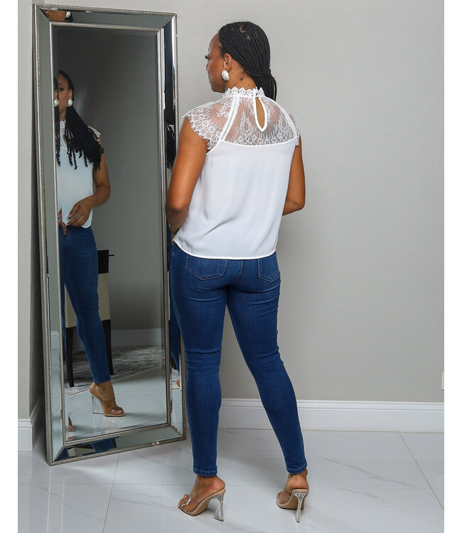 BENEATH THE LACE TOP WHITE