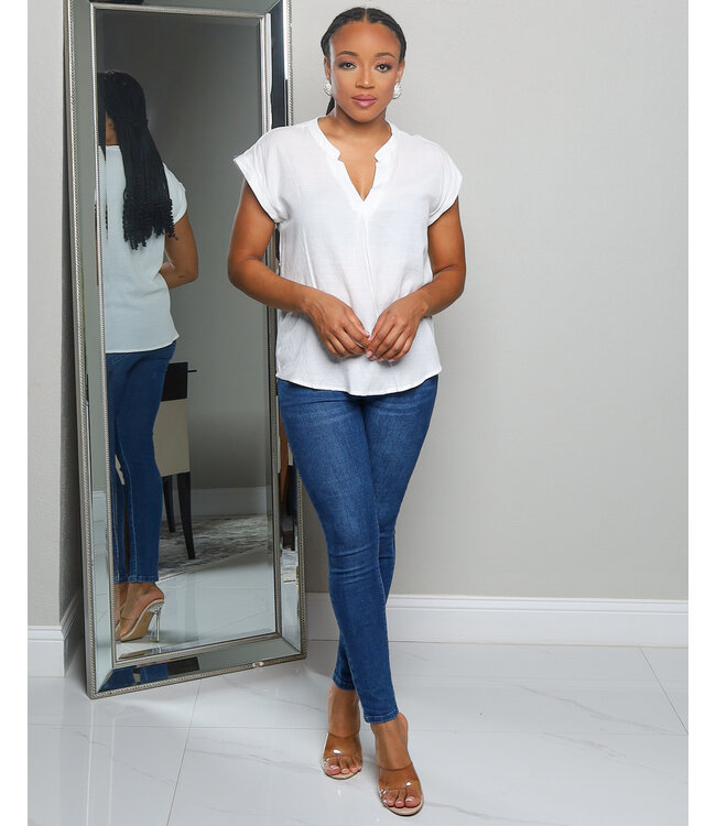 JUST RIGHT WOVEN TOP