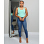 NO FUSS COTTON BODYSUIT - GREEN MINT