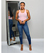 NO FUSS COTTON BODYSUIT - DUSTY PINK