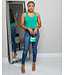 NO FUSS COTTON BODYSUIT - KELLY GREEN