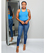 NO FUSS COTTON BODYSUIT - DEEP SKY