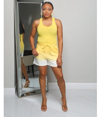 HEATWAVES OMBRE SHORTS - YELLOW