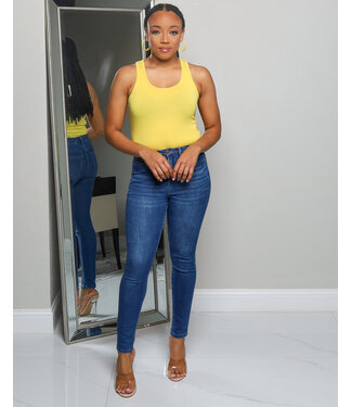 NO FUSS COTTON BODYSUIT - YELLOW