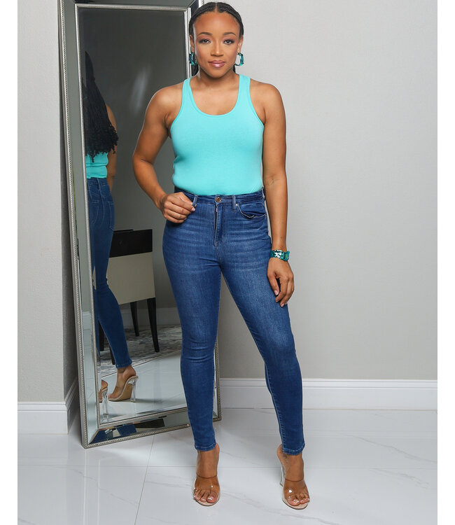 NO FUSS COTTON BODYSUIT - MINT