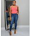 NO FUSS COTTON BODYSUIT - CORAL PINK