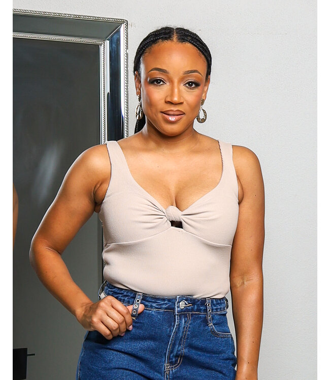 IN A KNOT BODYSUIT NUDE