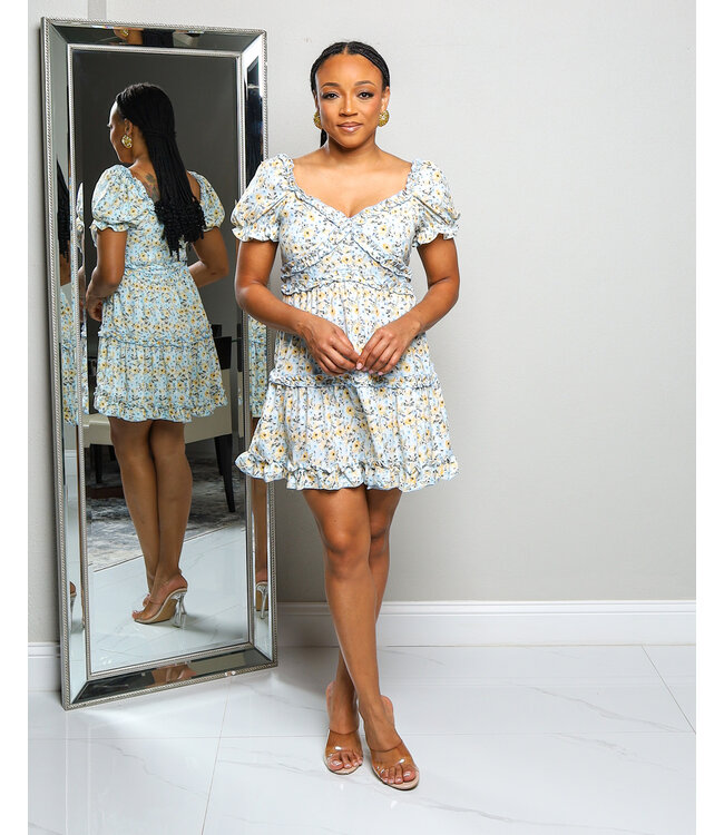 BRIGHTER DAYS FLORAL DRESS