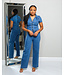 MAIN CHARACTER DENIM BELTED JUMPSUIT