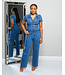 MAIN CHARACTER DENIM BELTED JUMPSUIT