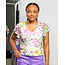 WALK IN THE GARDEN FLORAL TOP IVORY