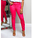 KICK IT WITH ME HIGH RISE SKINNY JEANS - FUCHSIA