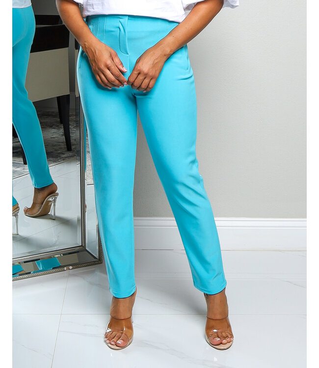 GRAB & GO ANKLE PANTS AQUA