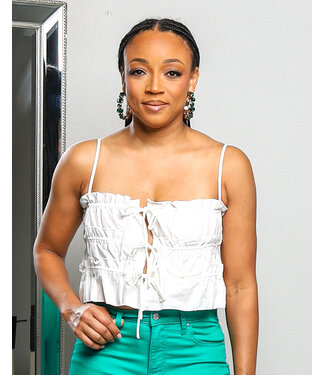 CLOSE TO ME BOW TIE CROP TOP