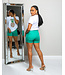 HOT SHOT HIGH RISE SHORTS -  KELLY GREEN