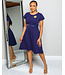 MAKE YOUR MOVE BELTED DRESS NAVY