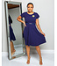 MAKE YOUR MOVE BELTED DRESS NAVY