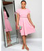 MAKE YOUR MOVE BELTED DRESS PINK