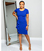MOVE OVER RUFFLE DRESS ROYAL BLUE