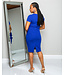 MOVE OVER RUFFLE DRESS ROYAL BLUE