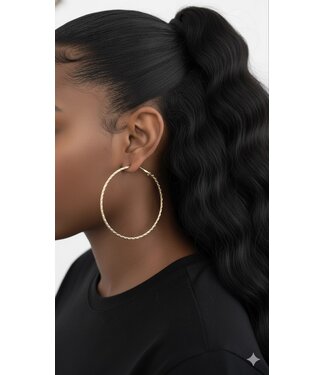 Flawless Hoops Gold