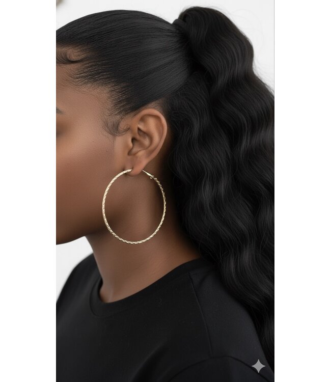 Flawless Hoops Gold