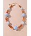 BEADED FUN NECKLACE - BROWN