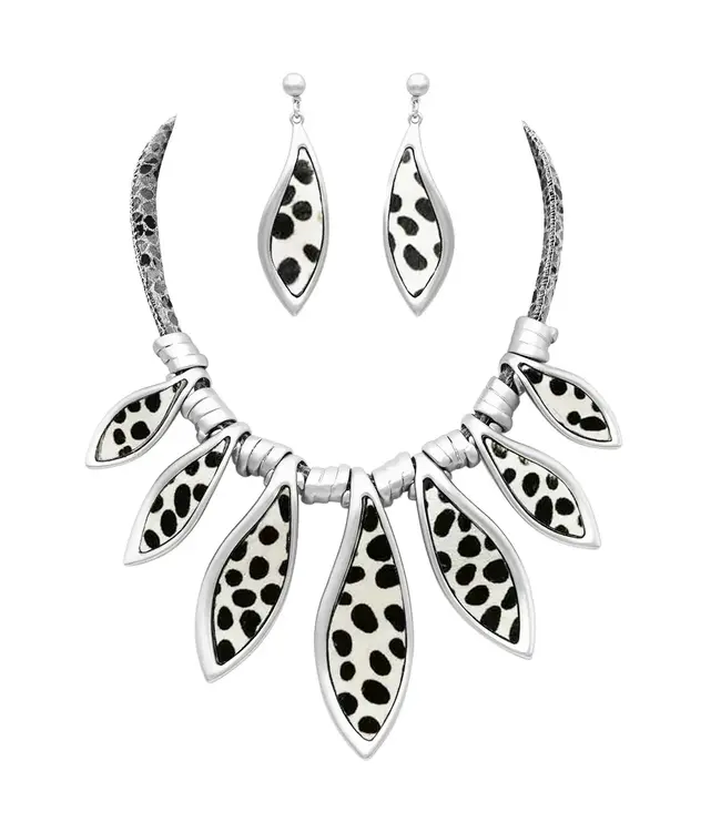 WILD THANG NECKLACE SET - SILVER