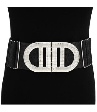 FOREVER LOCKED IN BELT - BLACK/SILVER