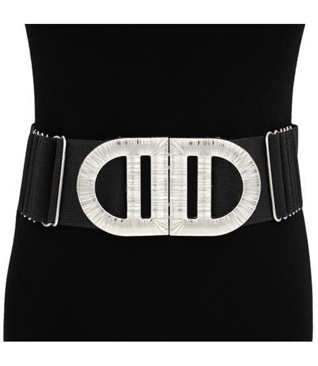 FOREVER LOCKED IN BELT - BLACK/SILVER