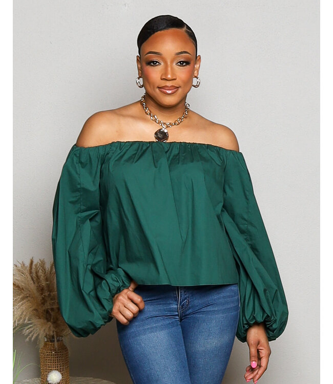 FLATTER ME OFF SHOULDER TOP