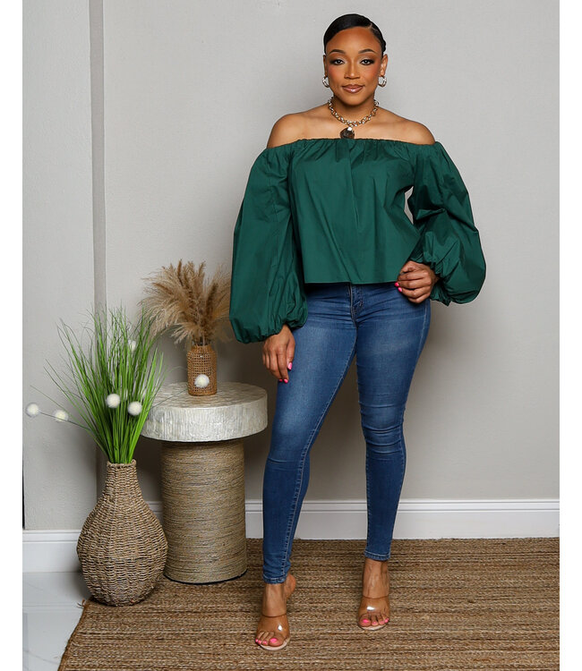 FLATTER ME OFF SHOULDER TOP