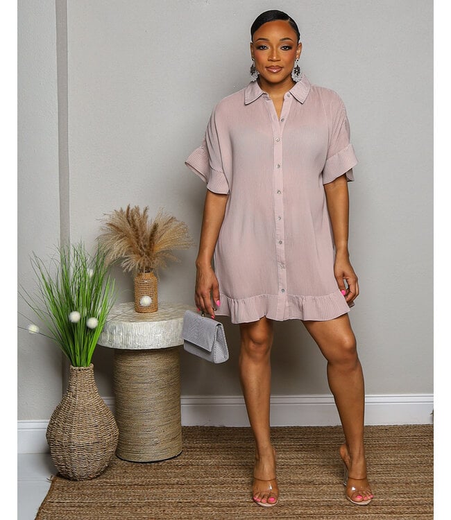 OFF DUTY PLEATED DRESS