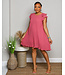 NEW EXPRESSIONS PLEATED DRESS MAUVE