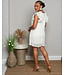 NEW EXPRESSIONS PLEATED DRESS IVORY