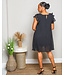 NEW EXPRESSIONS PLEATED DRESS BLACK