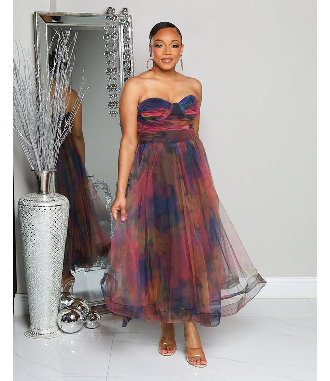 WHIMSICAL WISHES MIDI DRESS