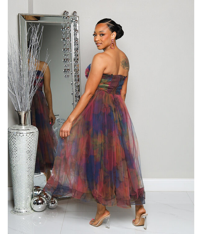 WHIMSICAL WISHES MIDI DRESS