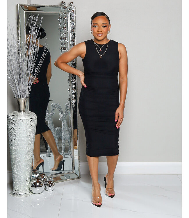 RARE CATCH RUCHED DRESS