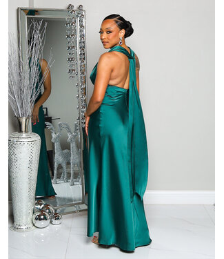 WRAPPED IN LUXURY HALTER DRESS