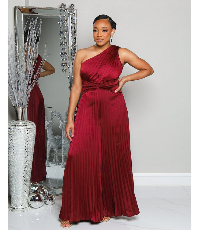 FINER THINGS PLEATED JUMPSUIT