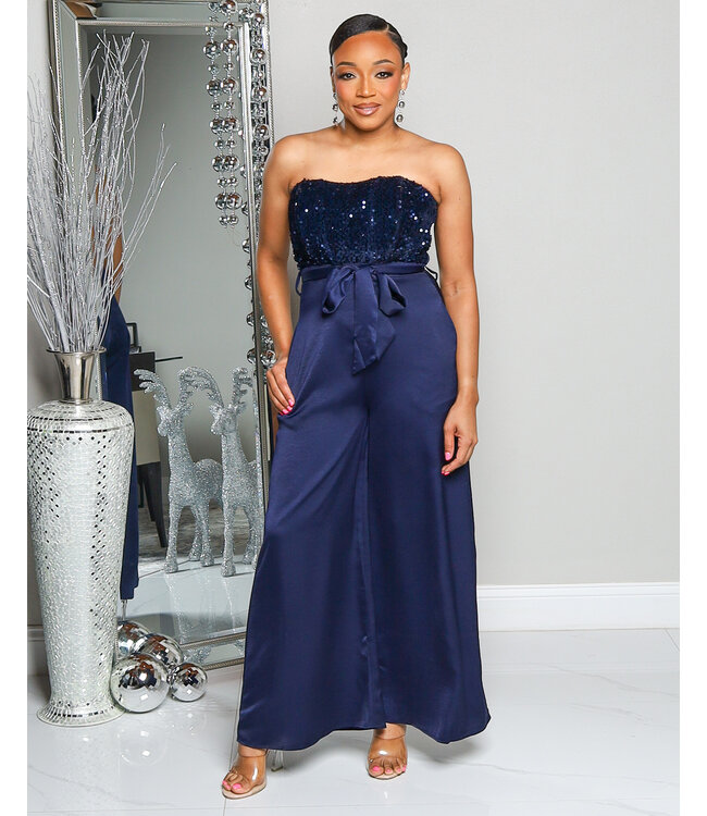 STILL YOUR BEST SEQUIN JUMPSUIT