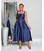 MIDNIGHT BLUES MIDI DRESS