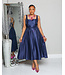 MIDNIGHT BLUES MIDI DRESS