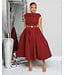 CRANBERRY TWIST MIDI DRESS