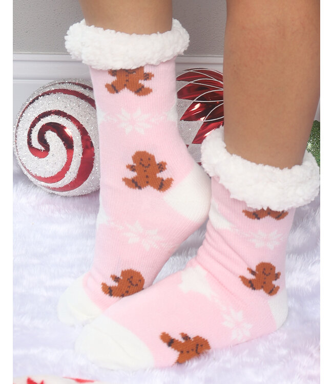 SUGAR & SPICE COZY SOCKS - PINK