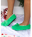HOLLY JOLLY SLIPPER SOCKS - GREEN