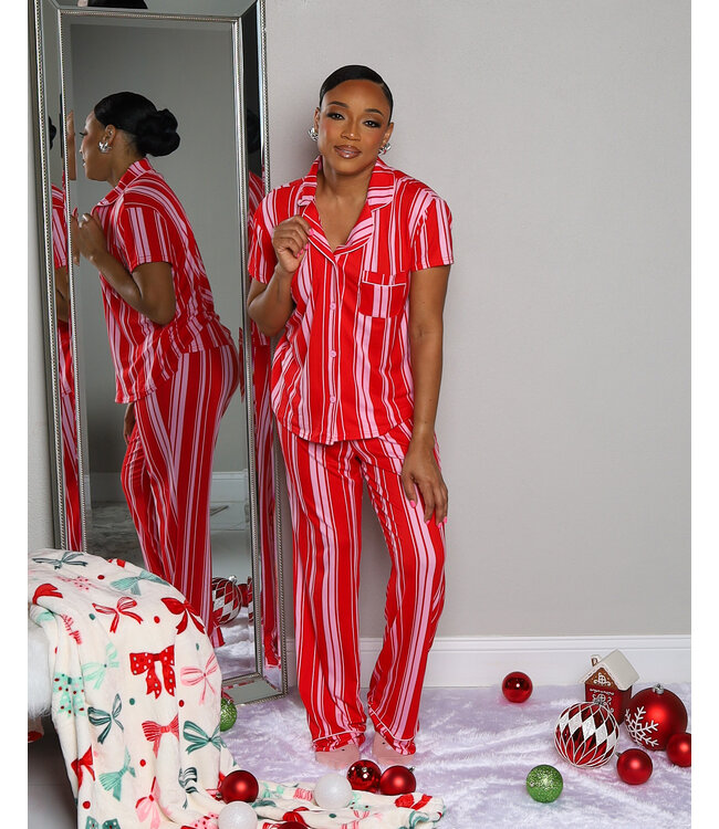 CANDY STRIPES PAJAMA PANTS SET