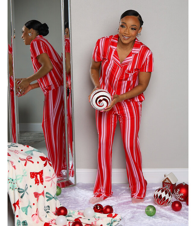 CANDY STRIPES PAJAMA PANTS SET