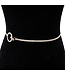 CIRCLE OF LIFE RHINESTONE BELT - GOLD